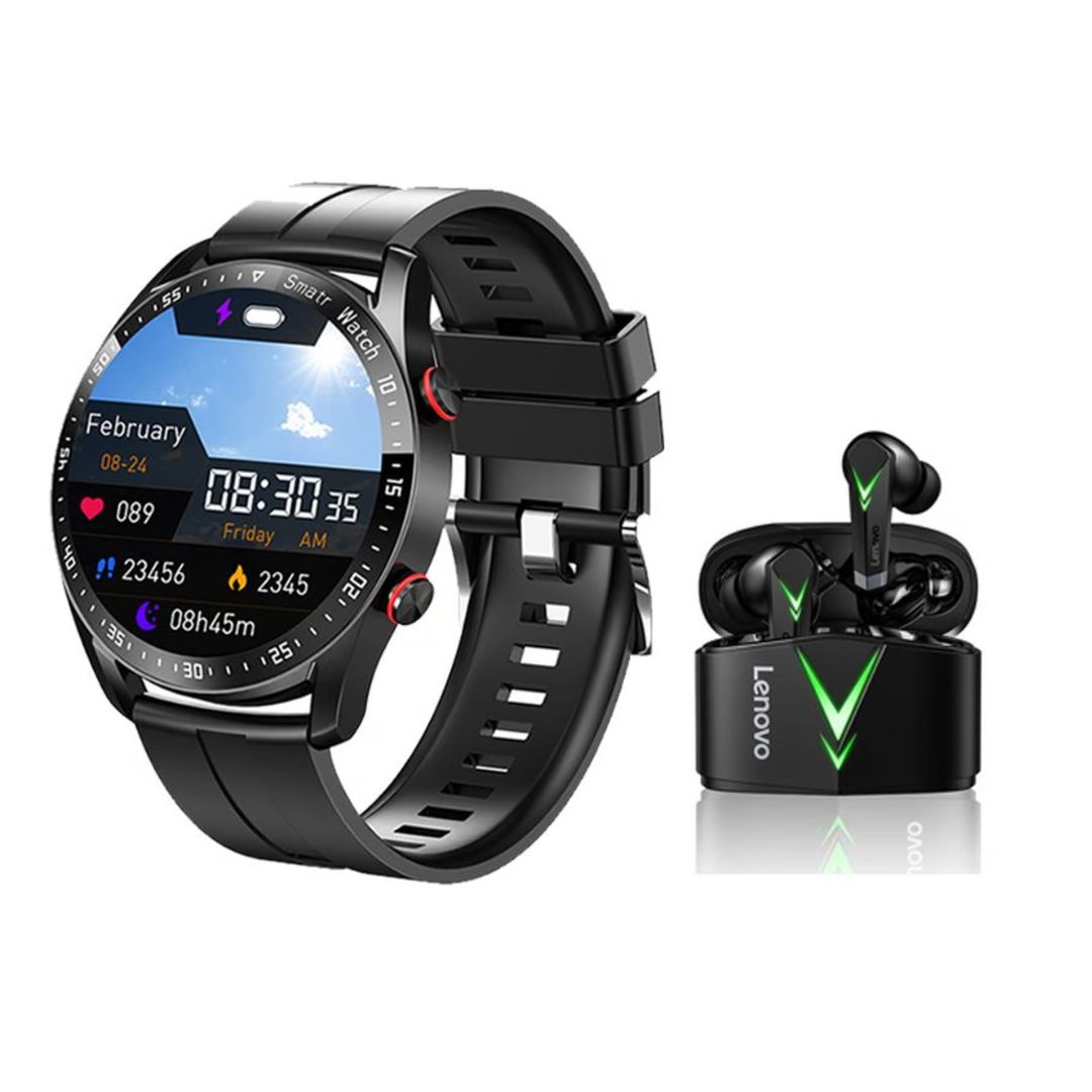 Audífonos Lenovo Clip TA140 TWS Bluetooth 5.4- Blanco (1)